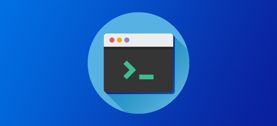 Illustration of a command-line terminal.