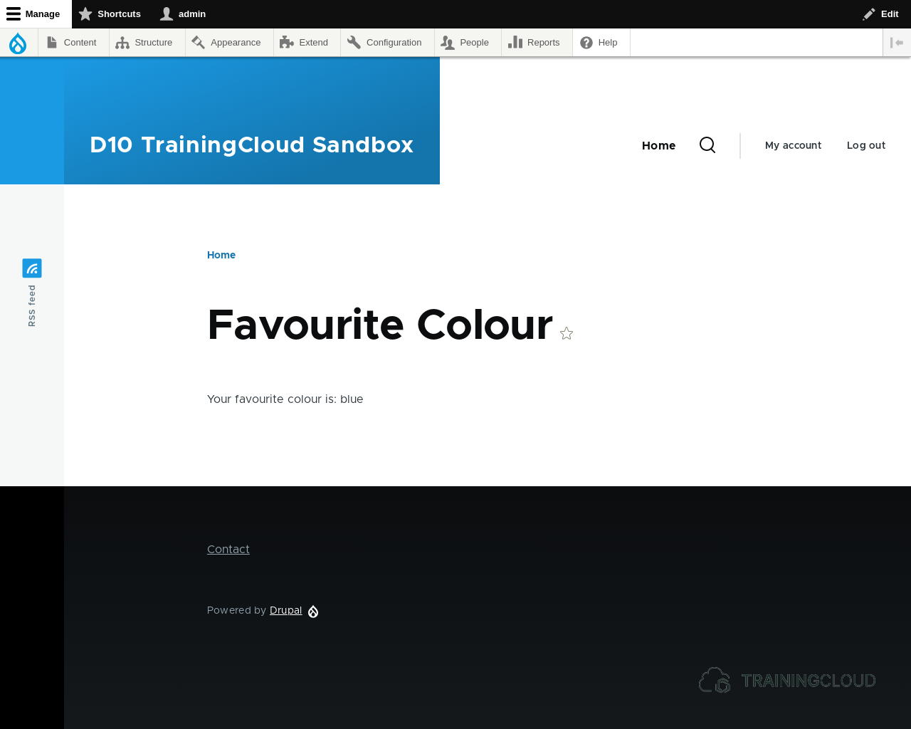A screenshot of a Drupal 10 programmatically made form that has been submitted.