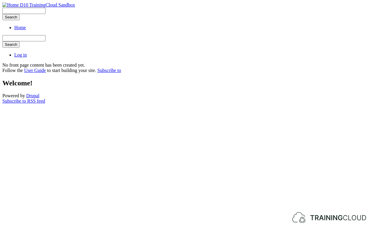 A screenshot of a Drupal 10 home page using a custom theme.